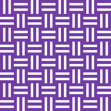 Mor ve Beyaz Dikdörtgen Geometri Kusursuz Desen vektör çizimi