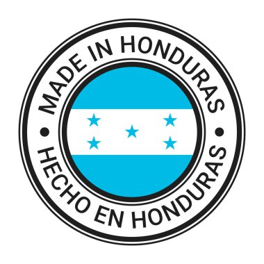 Honduras yuvarlak damgalı Arjantin Bayrak vektör illüstrasyonlu