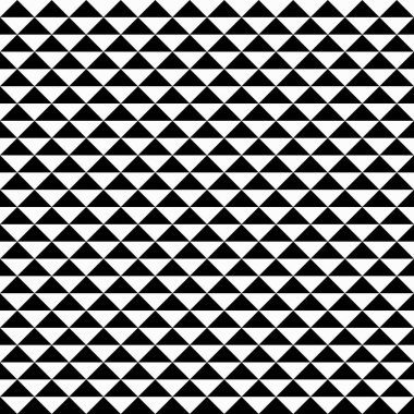 Siyah ve Beyaz Üçgen Noel Geometrik Kusursuz Desen vektör çizimi