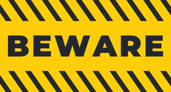 Sarı ve Siyah, izole edilmiş bant vektör illüstrasyonundan sakının