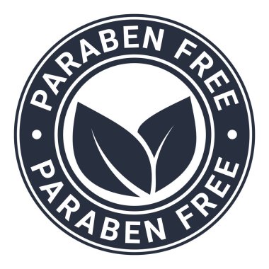 Koyu Gri Paraben Serbest izole edilmiş yuvarlak damga, etiket, Yaprak ikonu vektör resimlemesi ile imzala