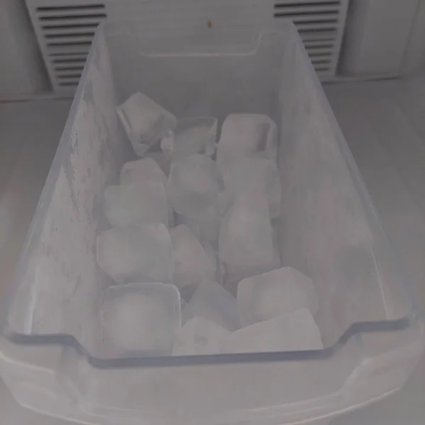 Ice Cubes Freezer — Stock Photo, Image