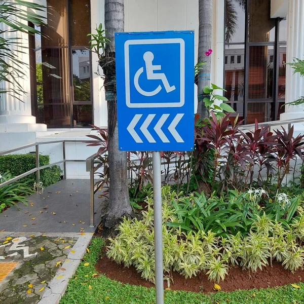 Special Road Sign Disabled — Stock Photo, Image