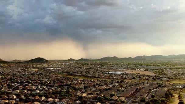 Massive Dust Storm Otherwise Known Haboob Result Powerful Monsoon Storm — Stock Video