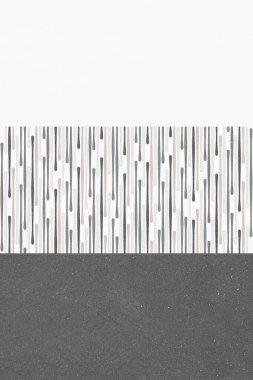 duvar kiremit tasarımı, geometrik dokular, gri arkaplan
