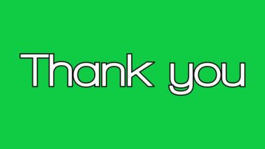 Animated thank you with Floating Loop effect in three different backgrounds