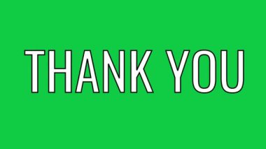 Animated thank you with looping wiggle text effect in three different backgrounds