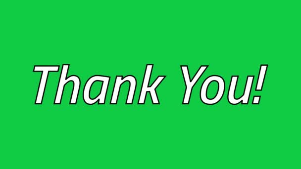 Animated Thank You Looping Cut Shape Effect Three Different Backgrounds — Video Stock