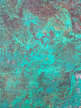 Yıpranmış turkuaz yüzey dokusu, rustik ve klasik temalı tasarımlar için mükemmel, metin örtüleri için arka plan, veya soyut sanatsal projeler için.