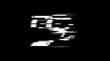 Beyaz neon rengi ve alfa kanalında 10 saniye geri sayım hatası animasyonu. Hareket grafik projeleri için ideal.