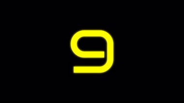 Alfa kanalında 10 saniye geri sayım zamanlayıcısı bozuk animasyon ve sarı renkli. Herhangi bir hareketli grafik tasarıma uygun.