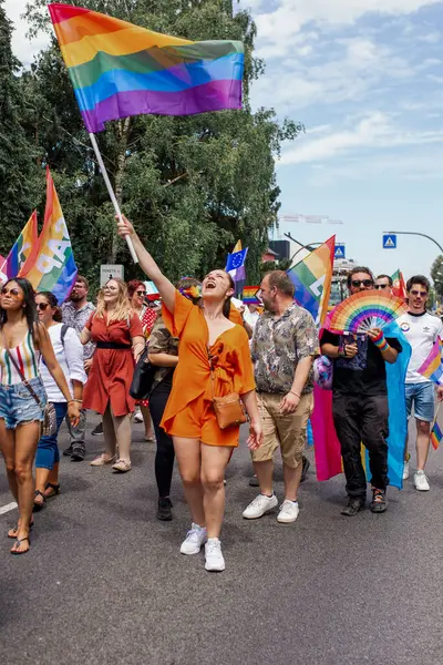 Stock image Esch-Sur-Alzette, Luxembourg - July 08, 2023 - Luxembourg Pride. Equality March.