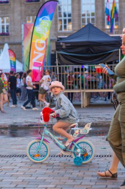 Esch-Sur-Alzette, Luxembourg - July 08, 2023 - Luxembourg Pride. Equality March. clipart