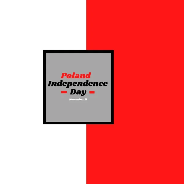 Den Nezávislosti Polska Listopadu — Stock fotografie