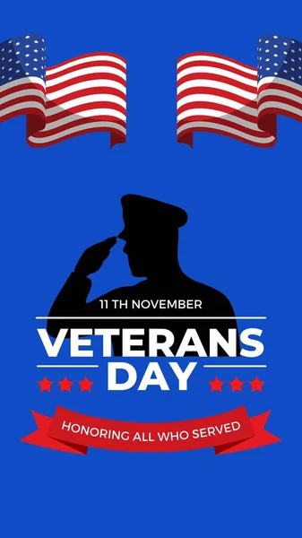 Buona Giornata Dei Veterani Novembre — Foto Stock