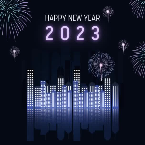 2023 年新的一年快乐 — 图库视频影像