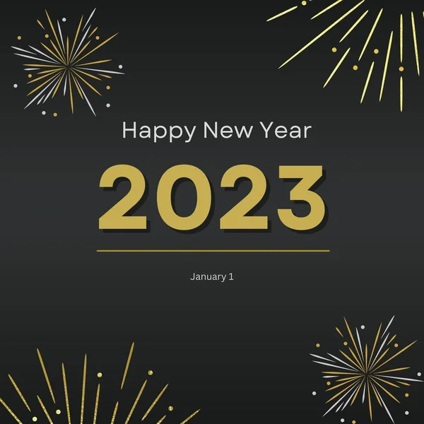 Feliz Ano Novo 2023 — Fotografia de Stock