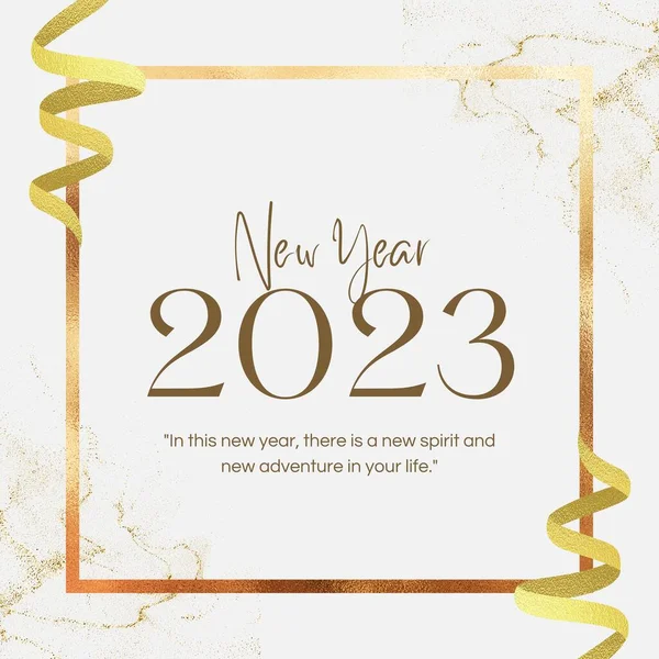 2023 年新的一年快乐 — 图库照片