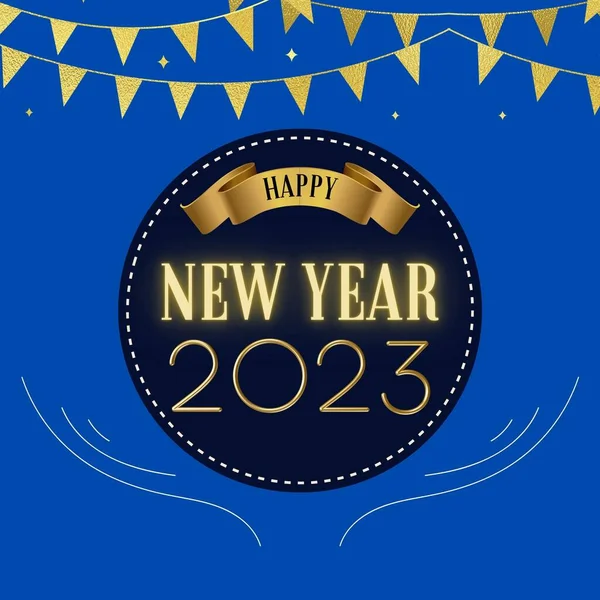 Szczęśliwego Nowego Roku 2023 — Zdjęcie stockowe