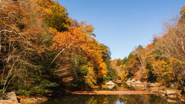 stock image scenic New England lake in autumn. High quality photo