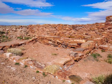 Arizona 'daki Red Rock antik harabeleri. yüksek kaliteli fotoğraf.