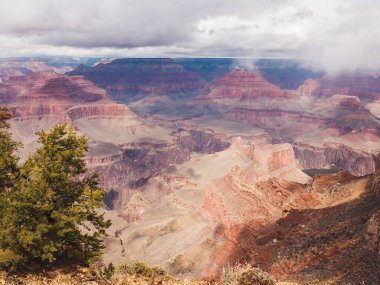 Grand Canyon Ulusal Parkı güney kenarı. yüksek kaliteli fotoğraf.