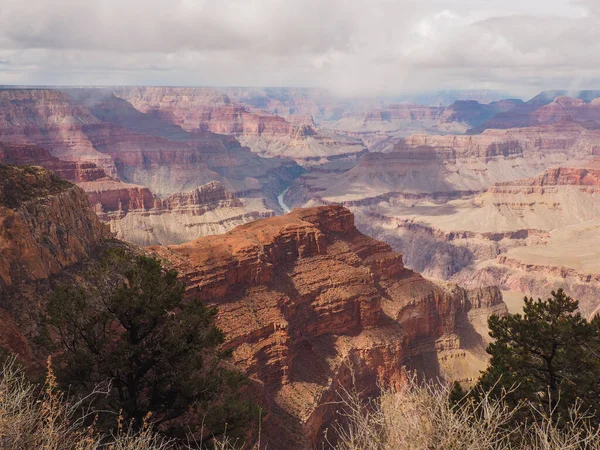 Grand Canyon Parque Nacional Borda Sul Foto Alta Qualidade — Fotografia de Stock