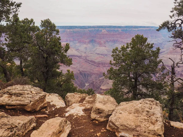 Grand Canyon Ulusal Parkı Güney Kenarı Yüksek Kaliteli Fotoğraf — Stok fotoğraf
