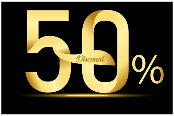  % 50 indirimli Altın İndirim Afişi
