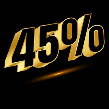 Yaratıcı Modern görünümlü parlayan yüzde 3D Banner Tasarım ve Resimler