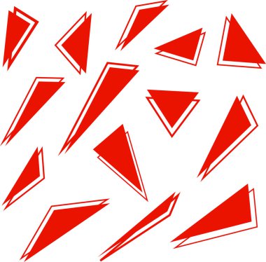 Modern Üçgen şekil ögeleri