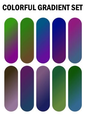 vektör eğimleri ayarlandı. Renkli gradyan rengi