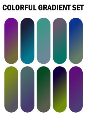 Farklı renkler Gradyan kümesi
