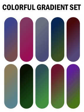 Farklı renkler Gradyan kümesi