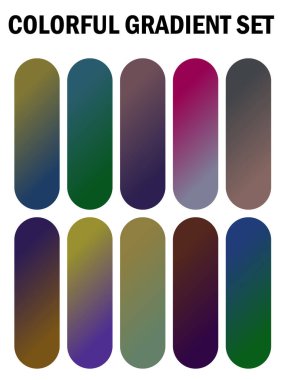 Farklı renkler Gradyan kümesi