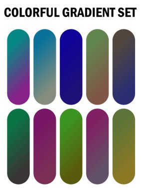 Farklı renkler Gradyan kümesi