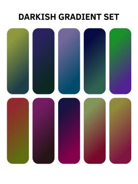  Different colors Gradient set clipart