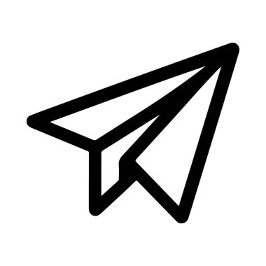 Yaratıcı tasarım uygulamaları için kağıt düzlem simgesi uçuş ve seyahat simgeleri ileti ileti iletim platformları ve dijital iletişim araçları UI 'nin ana 3 anahtar kelimesindeki iletileri, hızlı iletimi ve uçuş dinamiğini temsil etmek için idealdir: