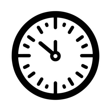 Zaman yönetimi uygulamaları için saat simgesi, modern tasarım özelliklerindeki dijital arayüzler, hatırlatıcılar ve organizasyonel özellikler için mükemmel sistem verimlilik araçları ve alarm uyarıları