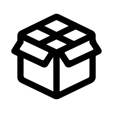 Sevkiyat paketleme uygulamaları için minimal kutu simgesi lojistik sistemleri ve ekommerce tasarımları UI elemanları için mükemmel depolama sembolleri ve depolama temalı markalar için