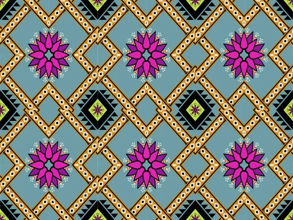 soyut renkli desen, klasik illüstrasyonlar ikat stili, arka plan duvar kağıdı için geleneksel tasarım batik kumaş kabile kumaşı, tekstil vektör çizimi ev dekorasyonları için nakış biçimi 