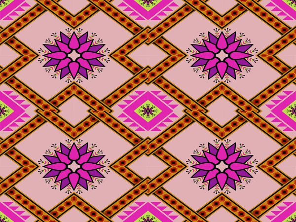 soyut renkli desen, klasik illüstrasyonlar ikat stili, arka plan duvar kağıdı için geleneksel tasarım batik kumaş kabile kumaşı, tekstil vektör çizimi ev dekorasyonları için nakış biçimi 