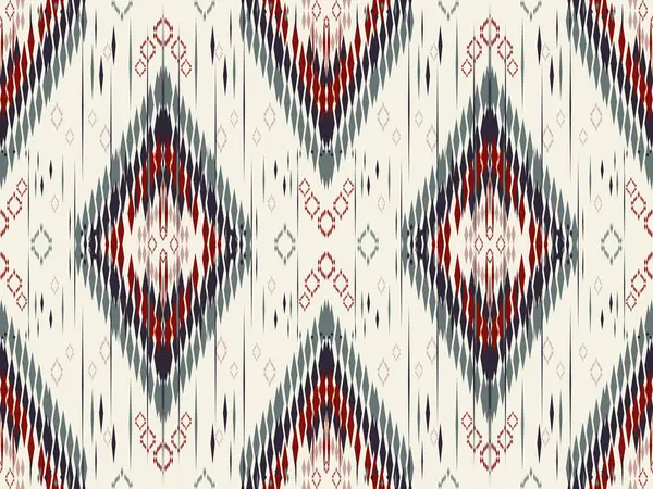 Kusursuz Modeller Etnik Doğulu iKat desenli geleneksel arka plan duvar kağıdı tasarımları Batik kabile kumaşı, tekstil vektör ilüstrasyon ikat nakış motifi 
