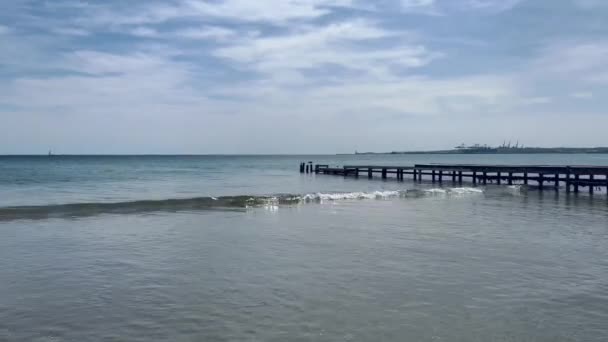 Pohled Krásnou Krajinu Plážovými Písečnými Dunami Severní Pobřeží Krajina Jutsko — Stock video