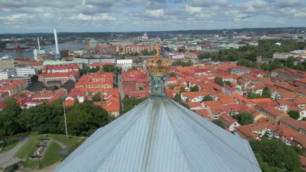 Skansen Kronan Gothenburg Swedia Bangunan Benteng Batu Skansen Krona Tembok — Stok Video