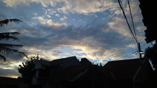 Вечірнє Небо Джакарті — стокове фото