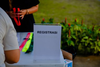 bir etkinlikte kayıt tablosu