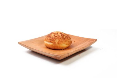 Taze pişmiş choux pastası, kremalı pasta, kremalı pasta, makale için iyi.