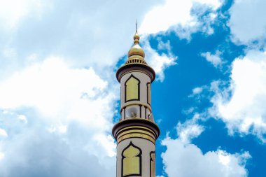 İslam Camii 'nin Minaresi' ne megafonla yakın çekim