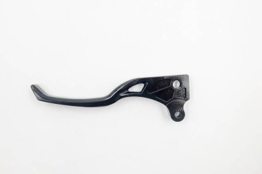 Beyaz arkaplanda fren kolu izole edildi